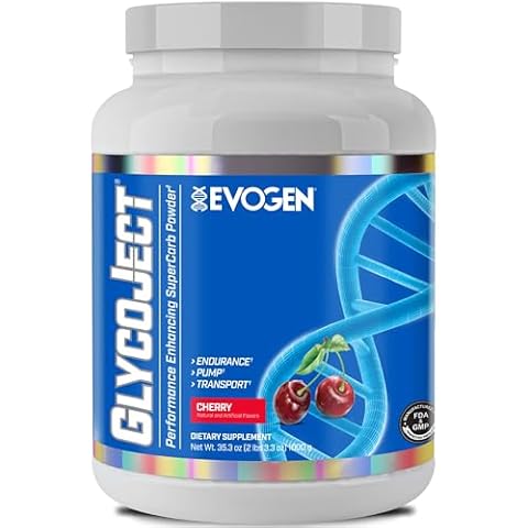 Evogen GlycoJect | Extreme Karbolyn® Carbohydrate Powder | Cherry | 36 Servings … Cover