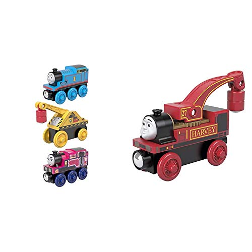 Thomas & Friends Fisher-Price Small Engine, These Wood Toy Trains Help Kids Experience a World of Imaginative Play as They Craft Stories for These Beloved Characters. & Fisher-Price Wood, Harvey