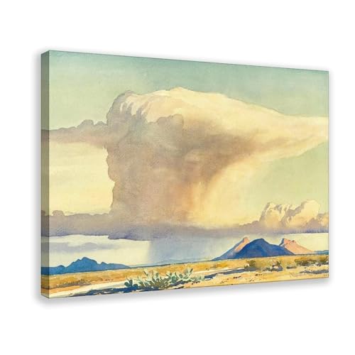 Toile Drought And Downpour Maynard Dixon, décoration murale haut de gamme avec cadre suspendu