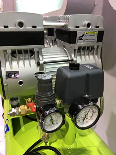 SUPER Den-tal Air Compressor Noiseless Silent Oil Free Oilless One For Six Den-tal Chair