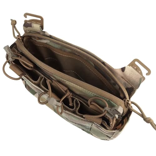 Sac banane abdominal à rabat avant et triple insert de chargeur