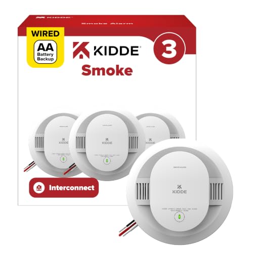Kidde Hardwired Smoke Detector with Battery Backup (3-Pack)