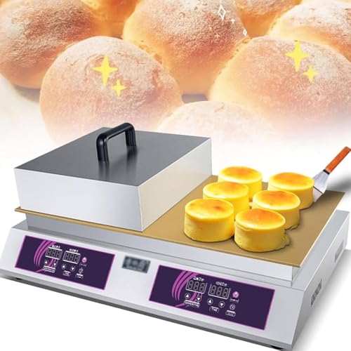 Image of 60-240℃ Temp Control Electric Muffin Maker,Dorayaki Making Machine,Pancake Soufflé,Nonstick Waffle,For Bakery,Snack Bar(Doublehead)