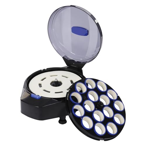 Wmpusll Professional Pool Ball Cleaner and Polisher, 110V Automatic Billiard Ball Cleaner 16 Billiard and Snooker Balls, Electronic Pool Table Cleaner for American Billiards with 16 Balls (Black)