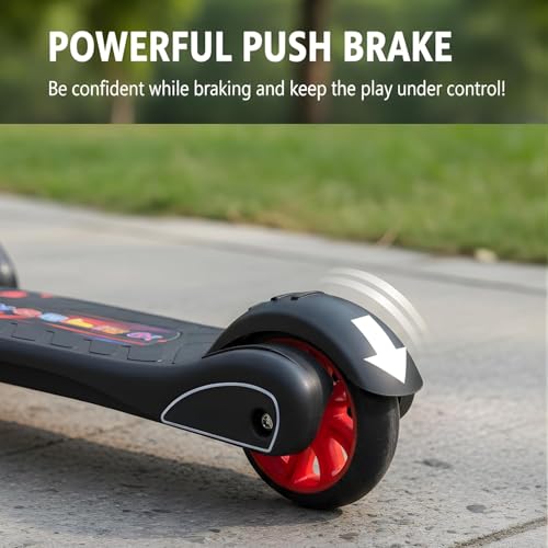 Image of Crackles Foldable Kick Scooter for Kids | Skating Cycle Style Scooter with Adjustable Handle & Foldable Design Lightweight Ride-On Toy for Boys & Girls Outdoor Toy