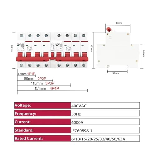 Disjoncteur de transfert manuel double alimentation CA 2P 16A inverseur de source - 2