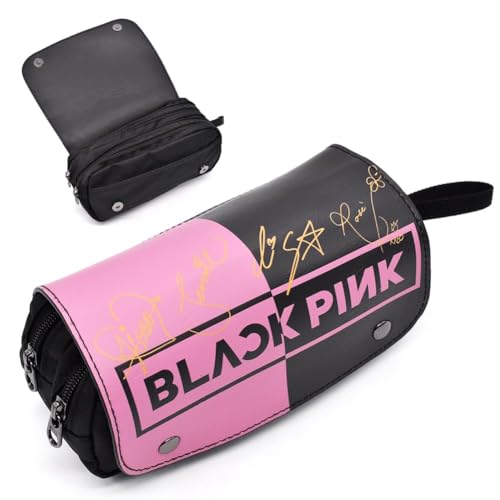 Pink Estuche de Lápices, Anime Escolar Estuche para Lápices, Gran Capacidad Niños...