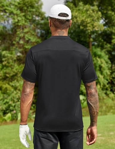 COOFANDY Men Polo Shirts Short Sleeve Quick Drying Athletic Collared Golf Shirts Moisture Wicking Tees4