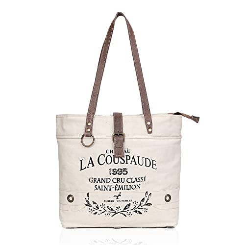 Bolso Tote de lona reciclada Creative Leather Art miniatura 7