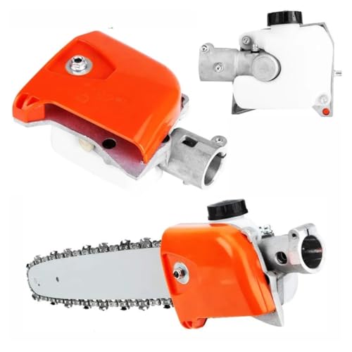 KNAKASAKI - Motosierra Universal de Extensión para Desbrozadora – Multifunción 2 en 1 para Poda, Setos y Árboles con Caja de Engranajes