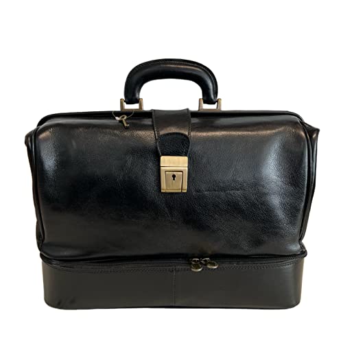 Modarno Doctor bags Piel Bolso Médico Mujer y Hombre Bolso Retro Cuero Bolso Médico Vintage Cover