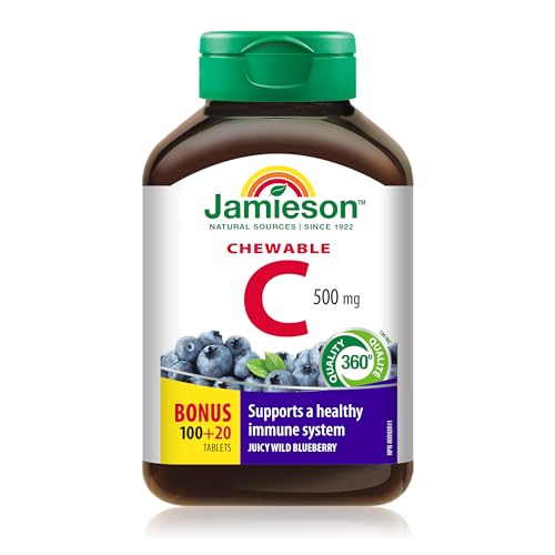 Jamieson - Vitamina C 1000 Masticabile, Mirtillo, 120 Unità