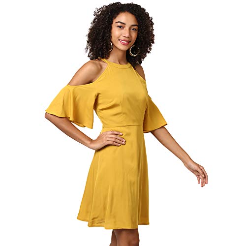 Image of Harpa Women's Polyester Fit and Flare Knee-Length Dress Pack of 1