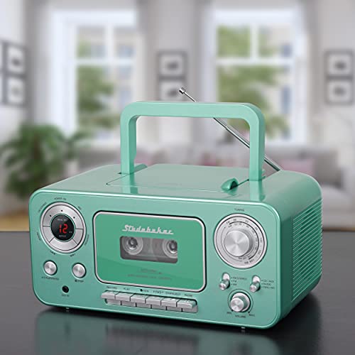 Studebaker SB2135TS Portable Stereo CD Player with AM/FM Stereo Radio and Cassette Player/Recorder - Thumbnail 7