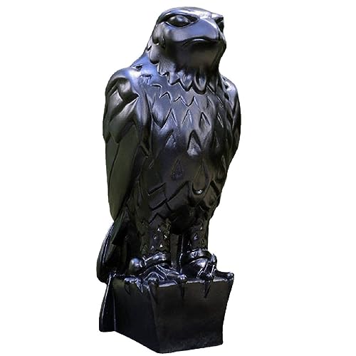 Maltese Falcon Statue Prop with Secret Compartment, Resin Hand Painted Ornament Home Decor Office Garden Family Room Abstract Ornaments Figurines Art Gift