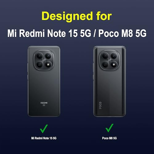 Image of Zapcase Back Case Cover for Redmi Note 15 5G | Compatible for Redmi Note 15 5G Back Cover | Liquid Silicon Magic Case with Camera Protection | Sapphire