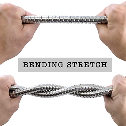 Stainless Steel Home Kitchen Pull Out Flexible Spray Hose Basin Bath Tap Hose Replacement 1.4m (55")