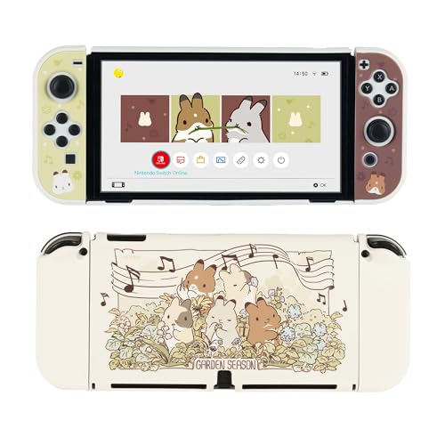 GeekShare Cute Protective Case Cover Kompatibel mit Nintendo Switch/OLED - Stoßdämpfung und Anti-Scratch Skin Case für O...
