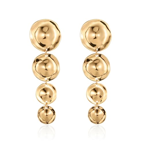 Clip On Earrings For Women Gold Hoop Earrings Statement Chunky Earrings