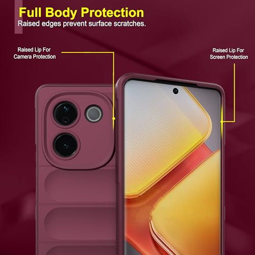 Image of Zapcase Back Case Cover for Poco M7 Pro 5G | Compatible for Poco M7 Pro 5G Back Cover | Liquid Silicon Magic Case with Camera Protection | Plum