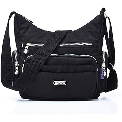 Estwell Umhängetasche Damen Kleine Schultertasche Handtasche Damentasche Wasserdicht Nylon Multifunktionale Crossbody Bag Cover