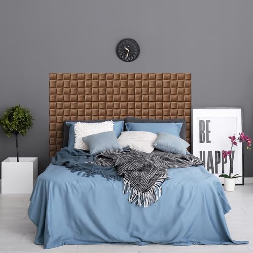 3D Wandpaneele selbstklebend,Wasserdichte PE Schaum,3d Holz Wandpaneele,Wohnzimmer Hintergrundwand Schlafzimmer Wanddekoration（30 * 30cm *10 Stück)(Holz)