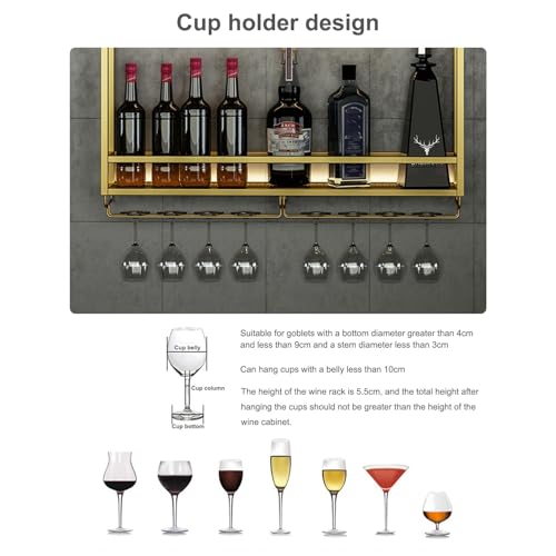 Casier à vin mural compact en métal pour optimiser les petits salons