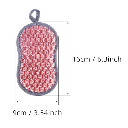 Image of Xeahung 6Pcs Cleaning Sponges Kitchen Sponge Scrubbers Dual-Sided Scrub Sponges for Kitchen Sponges for Washing Dishes Sponge Non Scratch