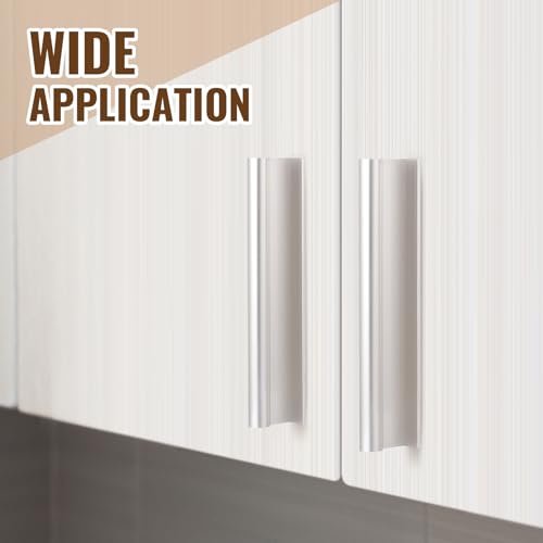 Yaocom Adhesive Sliding Screen Door Handle 4.75" for Cabinet, 4 Pcs, Sliver by Yaocom - Used condition - Image 6