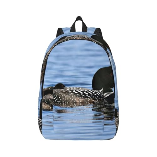 Sac à dos ordinateur 15 pouces OdDdot en toile imprimé oiseaux pour le bureau et les cours