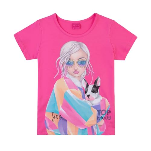 TOPModel Niña Camiseta con June 75001 Rosado, Talla 152, 12 años