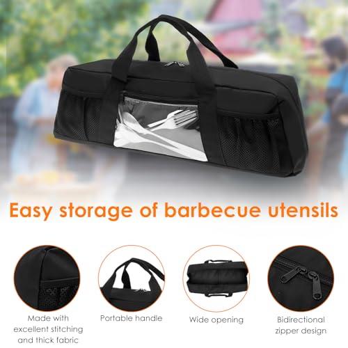 Bolsa para herramientas de parrilla 21" con bolsillos miniatura 6