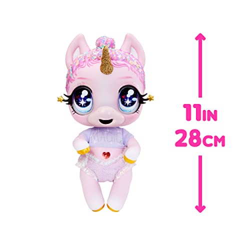 Mga Entertainment Glitter Babyz Jewels Daydreamer Unicorn Baby Doll With Magical Color Changes, Lavender Glitter Hair, “Magic” Outfit, Diaper, Shampoo Bottle, Pacifier Accessories Gift, Ages 3 4 5+ #TOP3