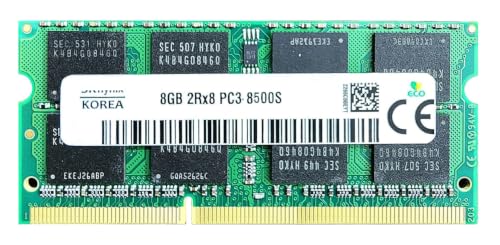Image of 8GB DDR3 1066MHz Laptop RAM (PC3-8500S, 204-Pin SO-DIMM, 1.5V, 2Rx8 Dual Rank) Non-ECC Unbuffered Memory - Korea