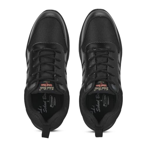 Image of SCHOOL BIRDS Kids Lightweight Comfortable Lace-Up School Sneakers