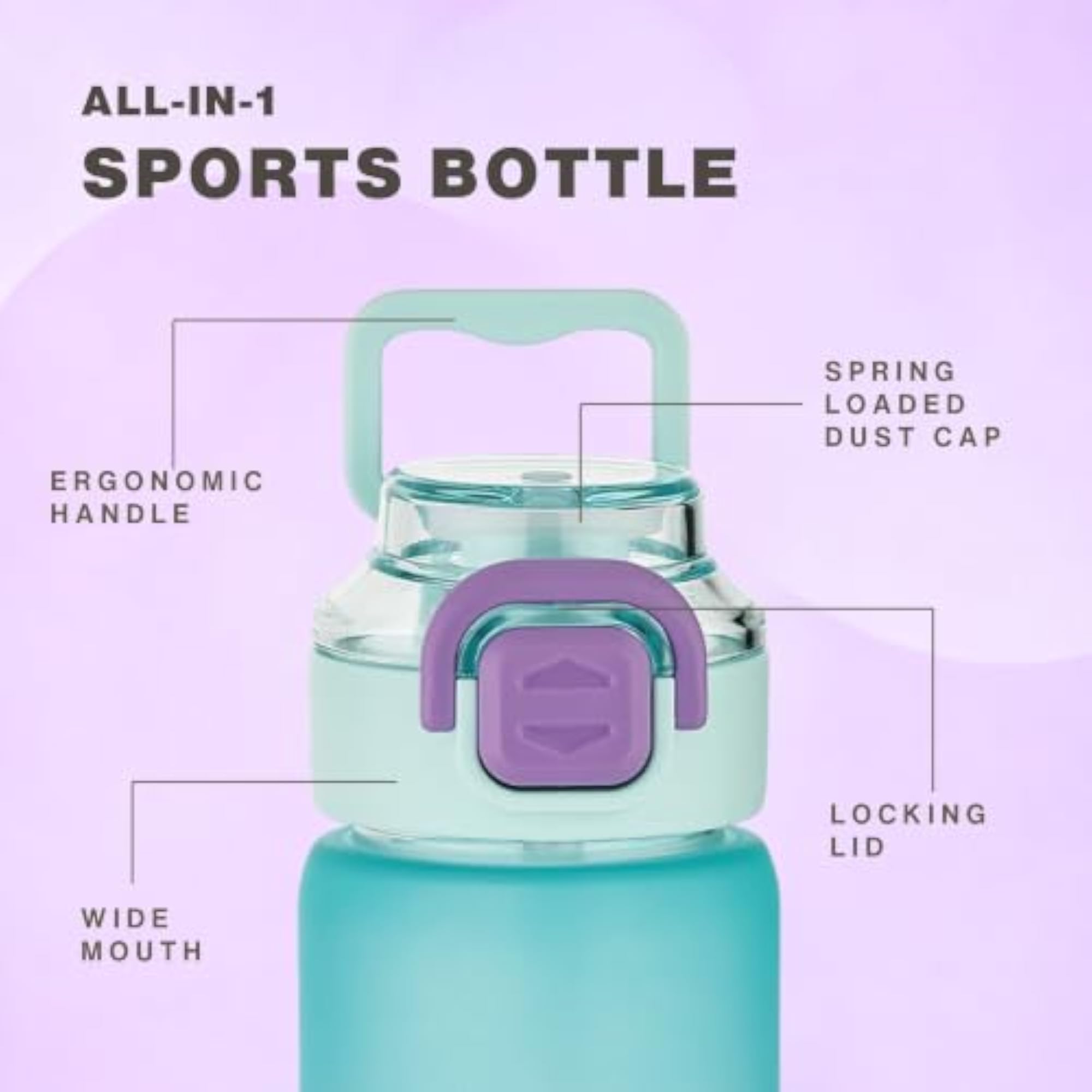 Plastic Reusable Drinkware Water Bottle