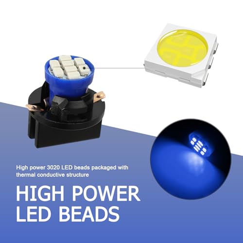 10 piezas de bombillas LED T10 para automóvil miniatura 5
