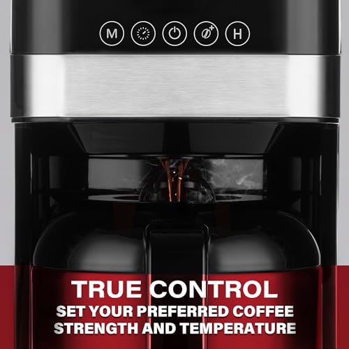 Image of Melitta Aroma Tocco Thermal Drip Coffee Maker, 8-Cup, Programmable with Automatic Shut-Off, Pause & Serve, Stainless Steel Carafe