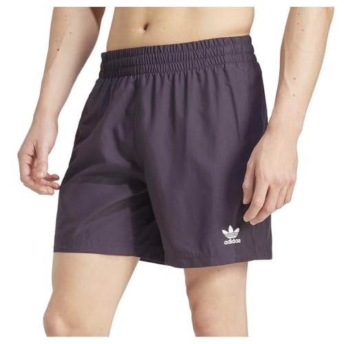 adidas Mens Adicolor Essentials Solid Swim Shorts Casual Swimwear Casual Drawstring - Purple