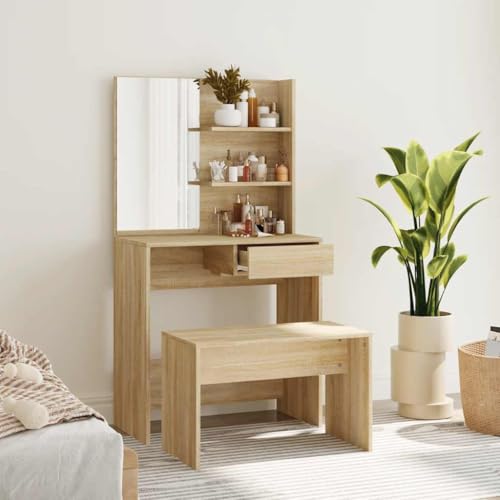 Tocadores compactos para organizar maquillaje en habitaciones con poco espacio 3
