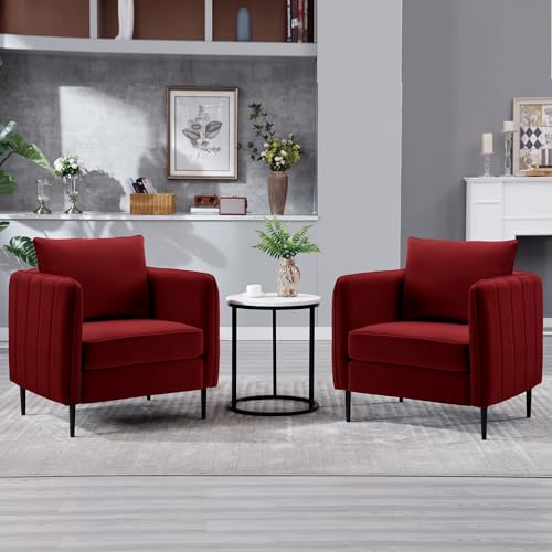 Sillón Plegable Cuero Rojo miniatura 5