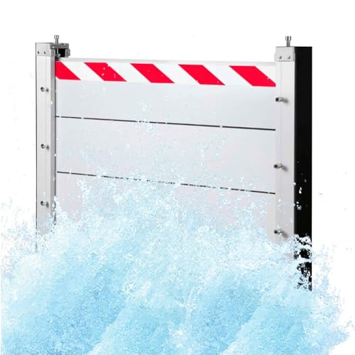 Barrière anti-inondation aluminium renforcé pour protection de rue 148cm