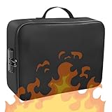 【Protection contre le feu et l'humidité】Notre porte-documents ignifuge est méticuleusement fabriqué à partir de fibre de verre triple couche revêtue de silicone, rigoureusement testée pour résister à des températures extrêmes jusqu'à 1093 °C. Il offre également une performance d'étanchéité exceptionnelle, offrant une protection fiable pour vos documents vitaux et objets de valeur lors d'incendies ou d'urgence.