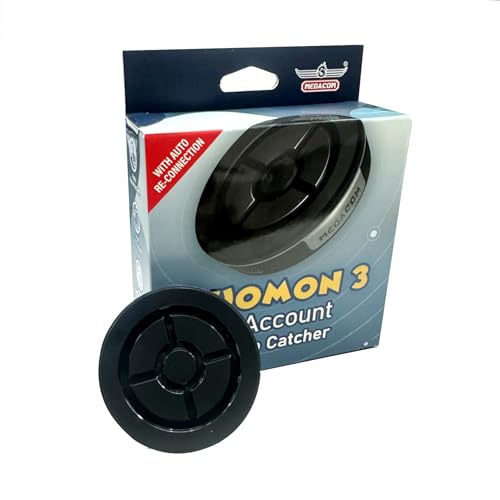 Mcbazel MEGACOM DuoMon 3 Estándar Dispositivo de Captura/Giro Automáticos, Conexión Inalámbrica con Bluetooth de 20M, Notificaciones por Vibración, Carga/Juego Dual, iOS 14+/Android 8+ (2 GB de RAM)