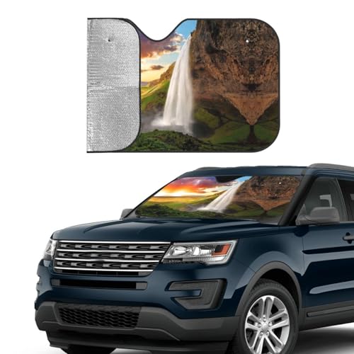 Parasol para coche universal que elimina el calor del salpicadero con diseño de río 4