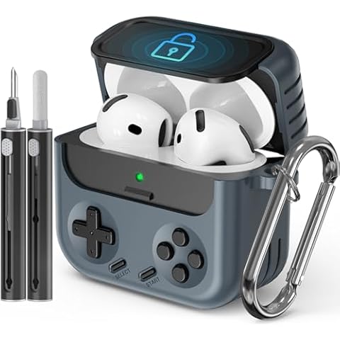 Inesore Airpods 4 Case with Cleaner Kit Cover