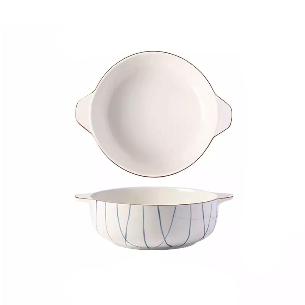 Ramen miski miska na owoce chiński styl ceramiczna podwójne ucho miska do zupy domowa zastawa stołowa miska ramen duża miska do zupy nadaje się do zupy, ziaren i makaronu miska sałatkowa
