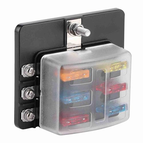 Boîte à fusibles 6 voies étanche PBT et porte-fusible LED pour électricité yacht marine
