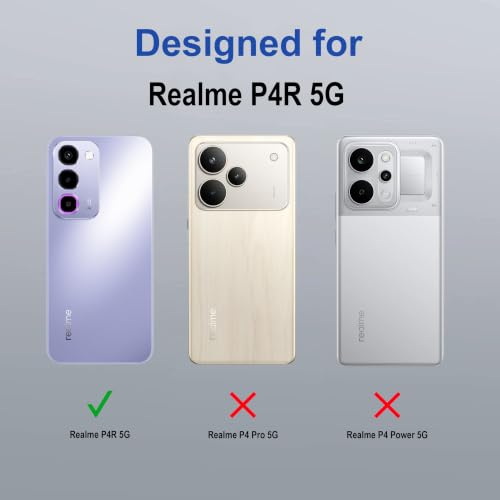 Image of Zapcase Back Case Cover for Realme P4R 5G | Compatible for Realme P4R 5G Back Cover | Compatible with MagSafe | Scratch-Resistant Back Cover | Clear