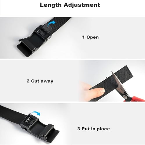 Casual Belt Mesh Nylon Belt Men 1.4 Inch Width Ratchet Men's Belt No Hole Belt for Men Adjustable for Dress Mens Belt3